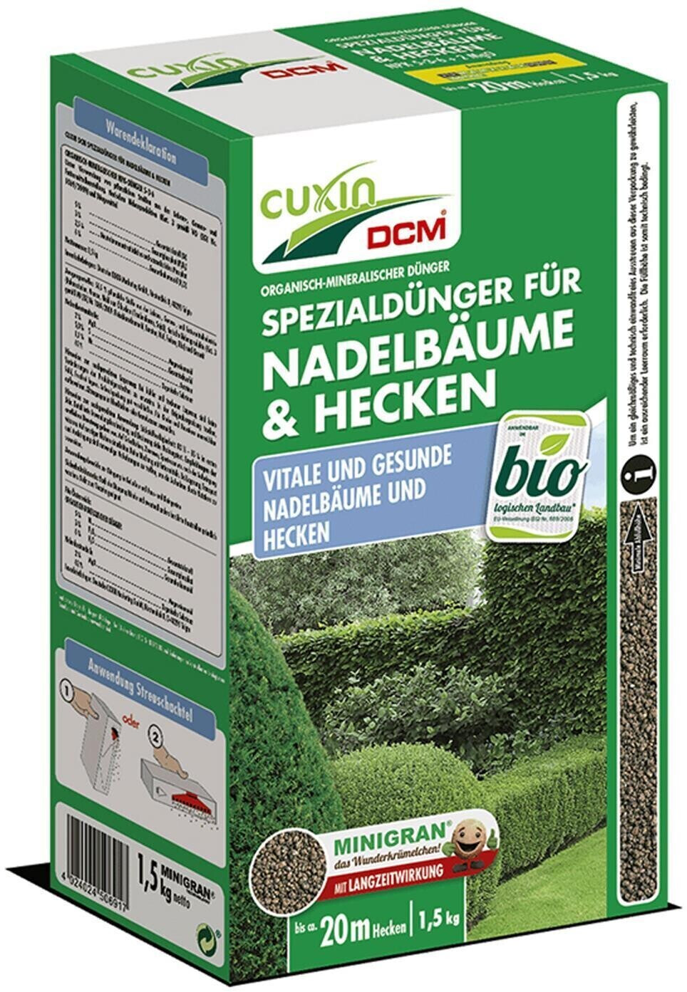 CUXIN DCM Nadelbaum- & Hecken-Dünger 1,5 kg (50691)